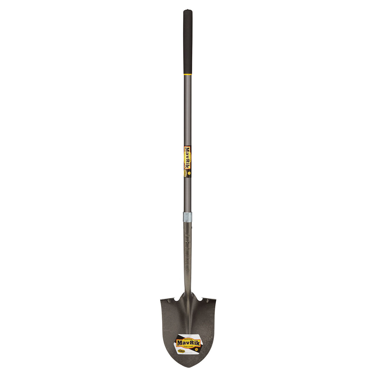 Round Point Shovel Extended Socket 48 Inch Fiberglass Handle - Shovels & Scoops & Forks